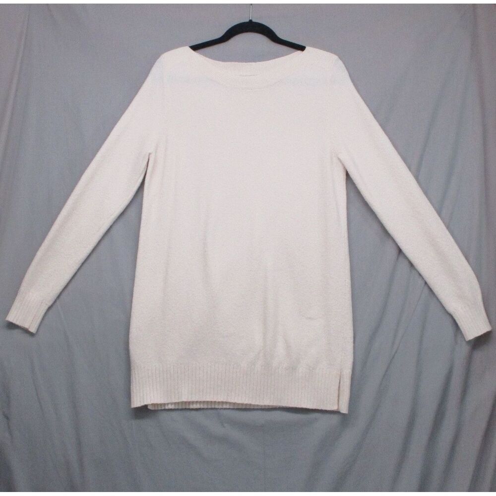 LOFT Antique White Long Sleeve Pullover Sweater Womens Size Large‎